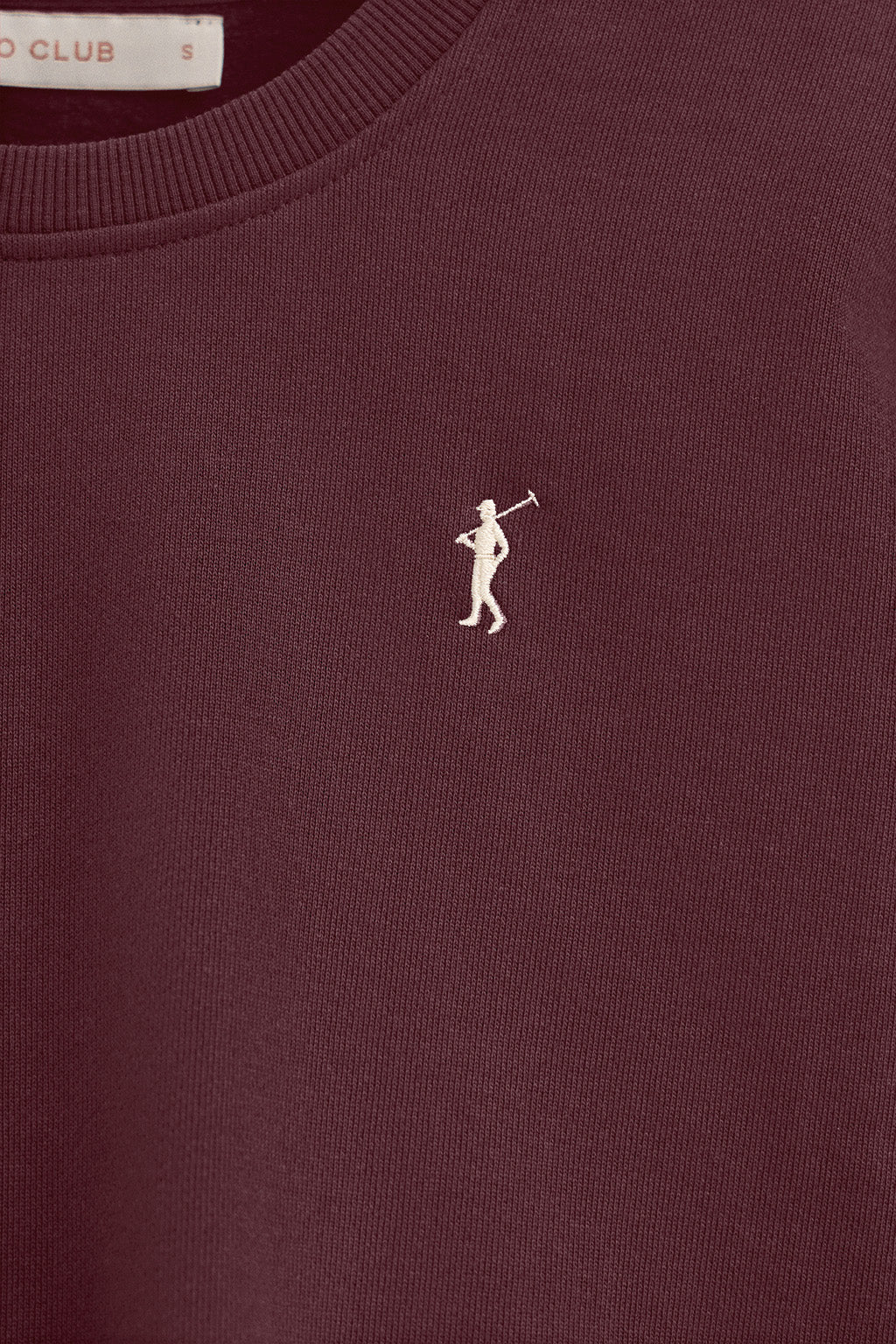 Sudadera color borgoña de corte boxy con logo Rigby Go - Image 6