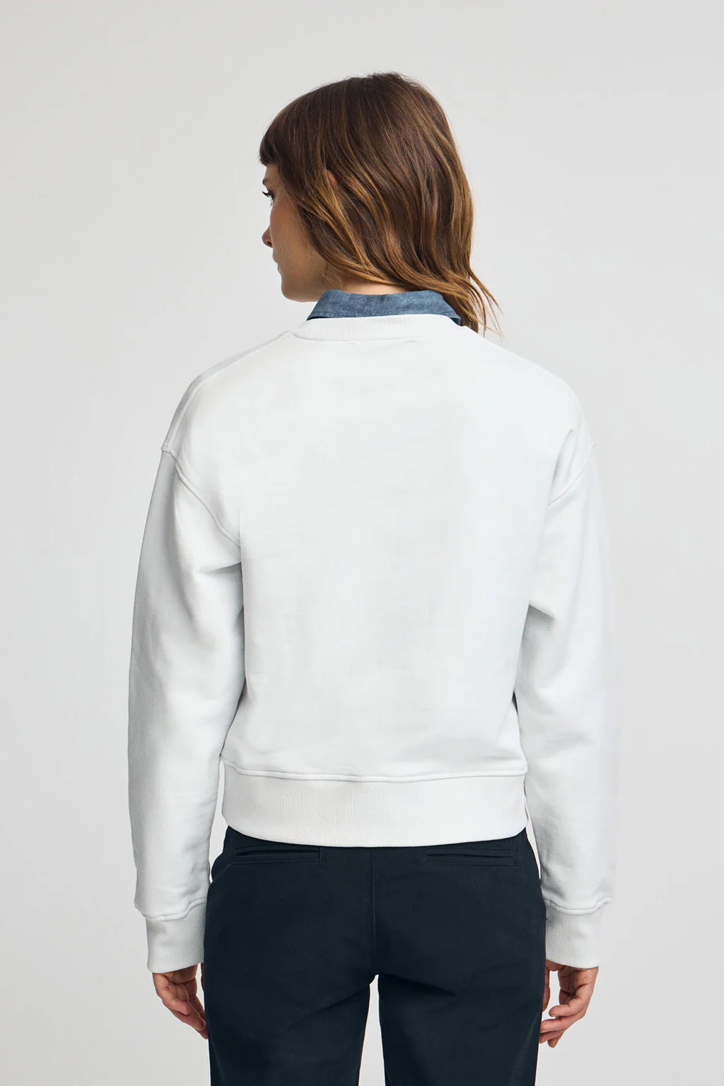 Sudadera color hielo de corte boxy con logo Rigby Go - Image 4