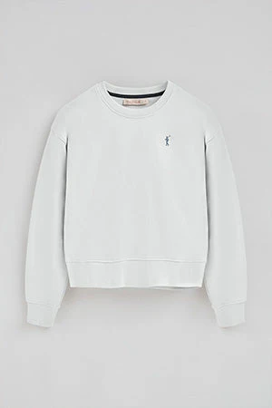 Sudadera color hielo de corte boxy con logo Rigby Go - Image 8