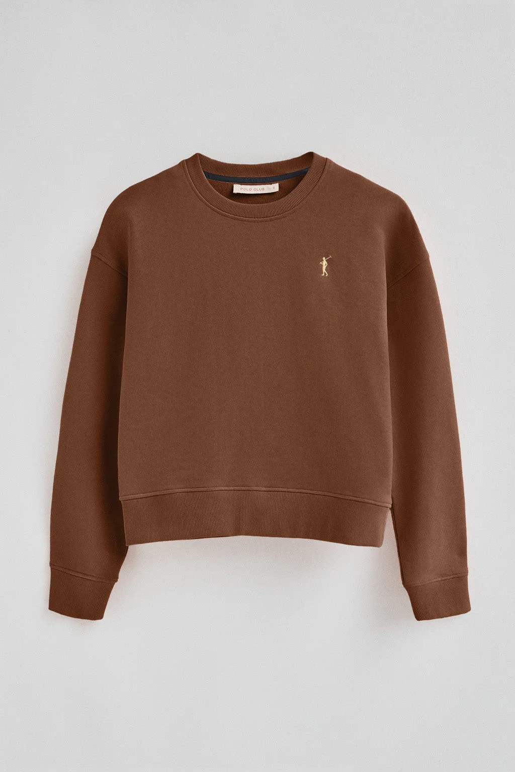 Sudadera color moca de corte boxy con logo Rigby Go - Image 7