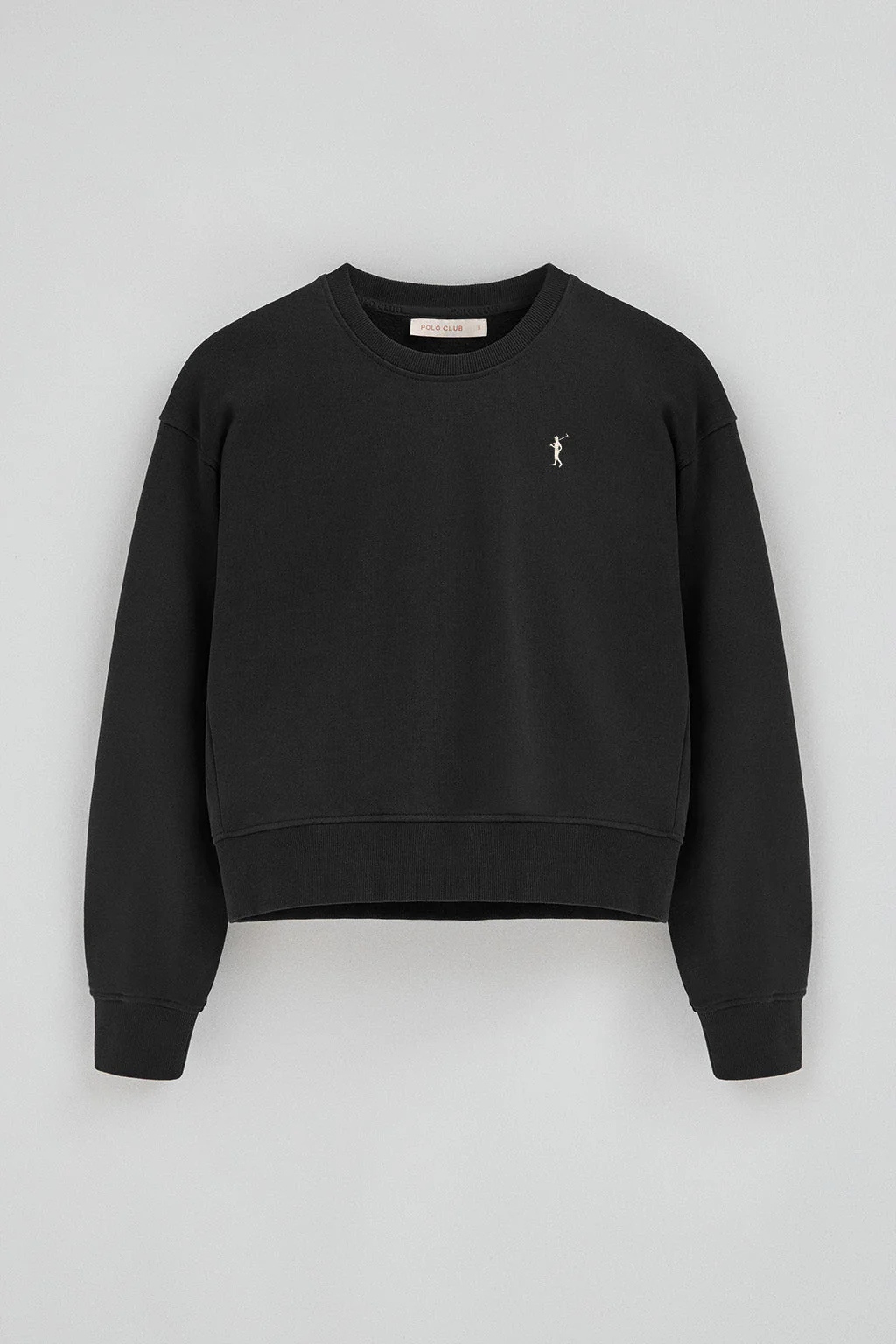 Sudadera negra de corte boxy con logo Rigby Go - Image 5