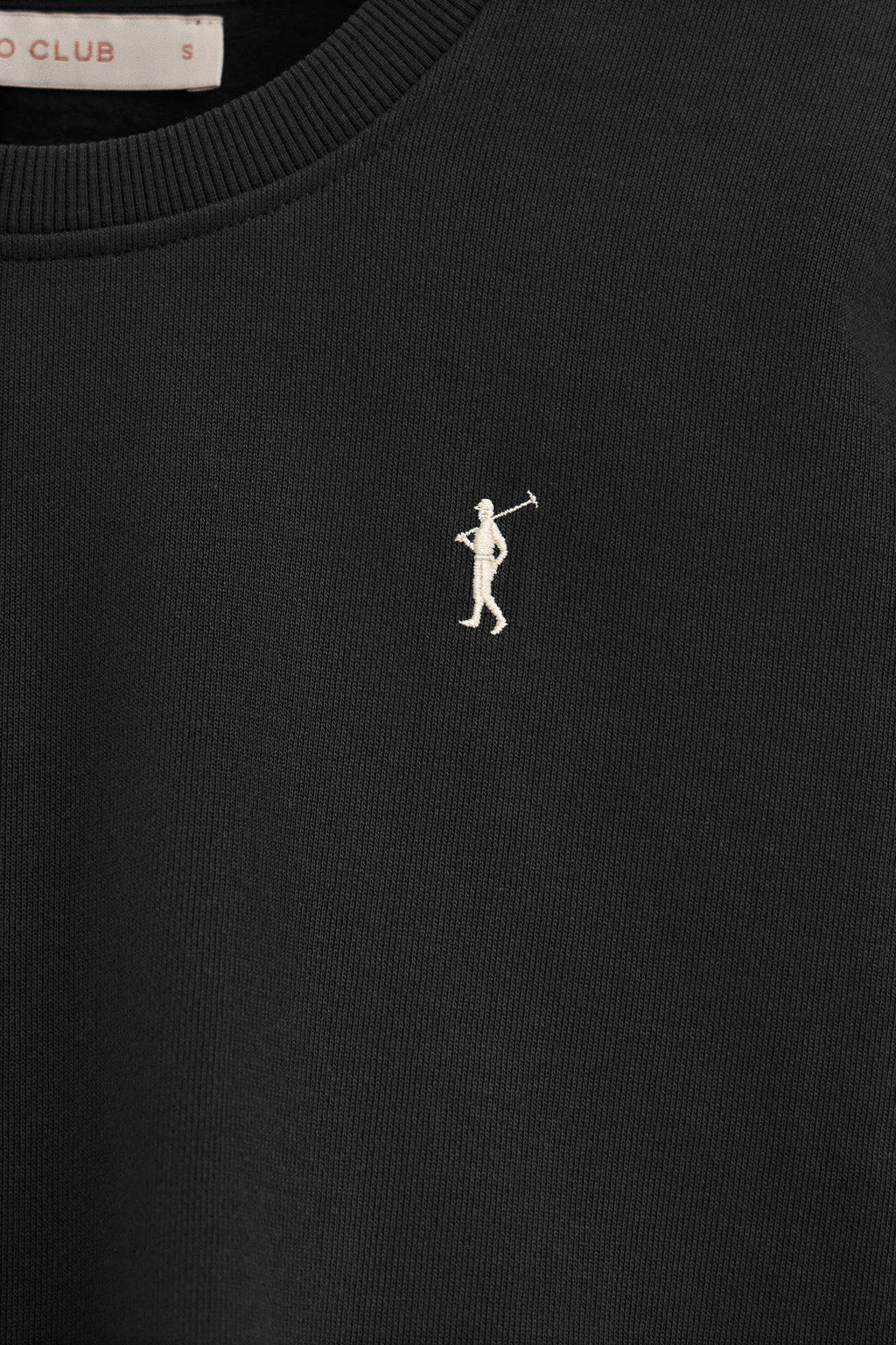 Sudadera negra de corte boxy con logo Rigby Go - Image 6