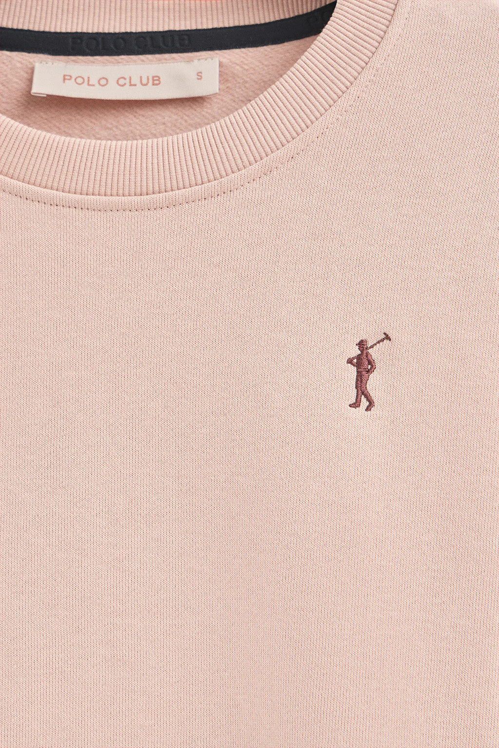 Sudadera rosa palo de corte boxy con logo Rigby Go - Image 6