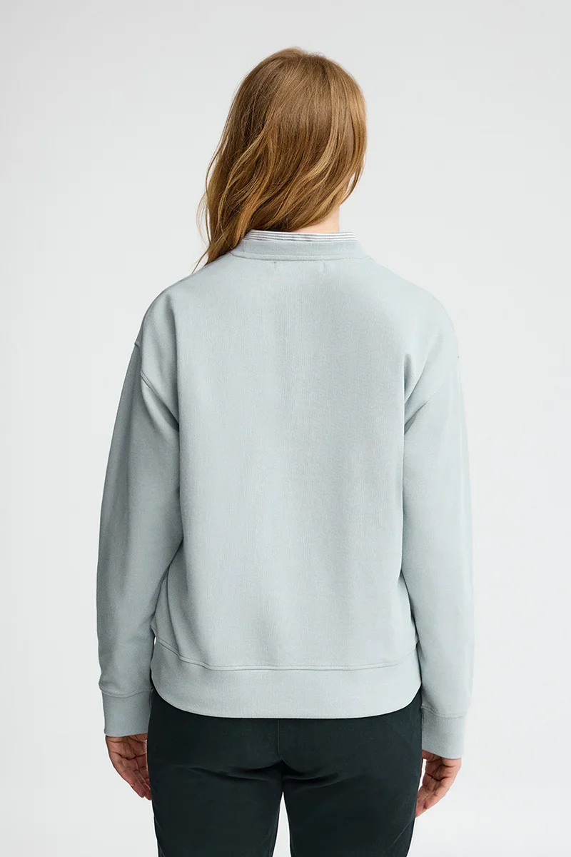 Sudadera azul claro de corte regular con bordado Rigby Go - Image 5