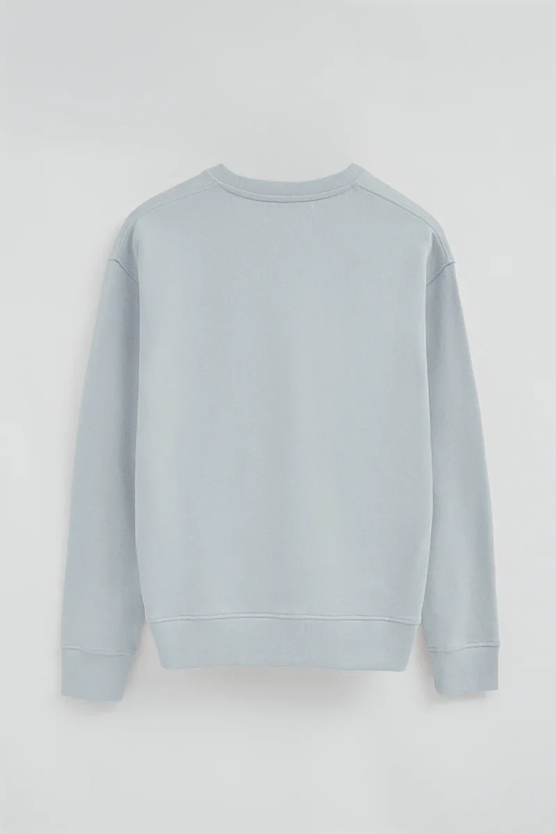 Sudadera azul claro de corte regular con bordado Rigby Go - Image 8