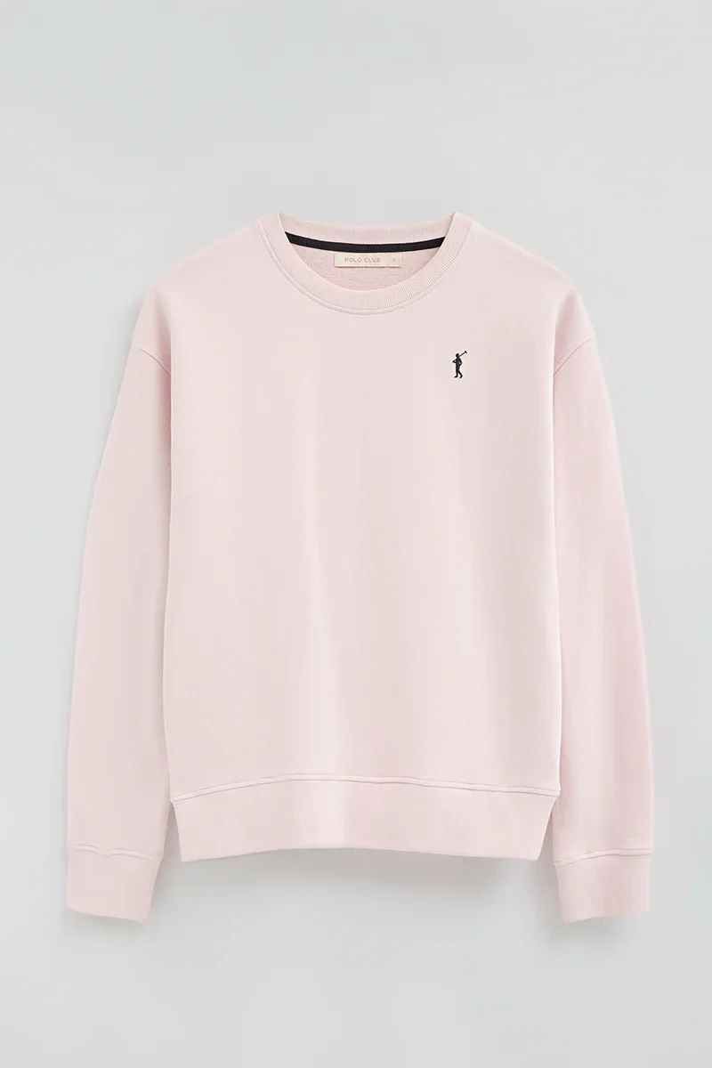 Sudadera rosa de corte regular con bordado Rigby Go - Image 10