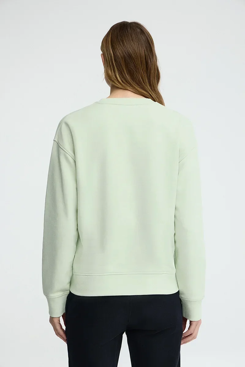 Sudadera turquesa pastel de corte regular con bordado Rigby Go - Image 4