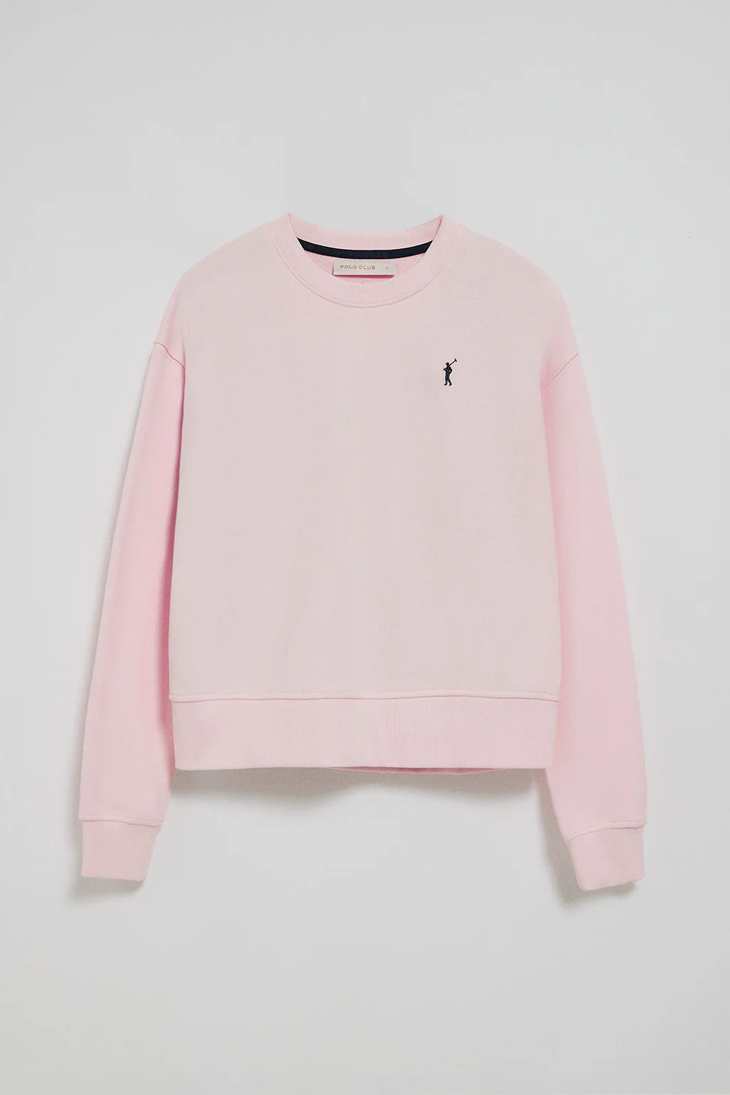 Sudadera rosa de cuello redondo y bordado Rigby Go - Image 9