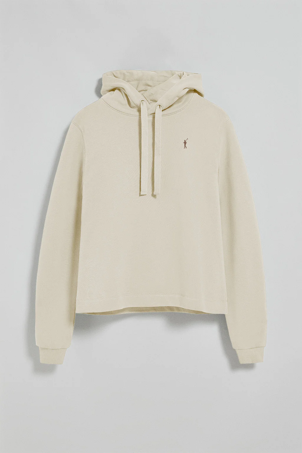 Sudadera con capucha color crudo con logo bordado Rigby Go - Image 8