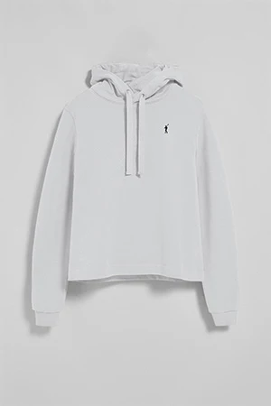 Sudadera con capucha blanca con logo bordado Rigby Go - Image 9