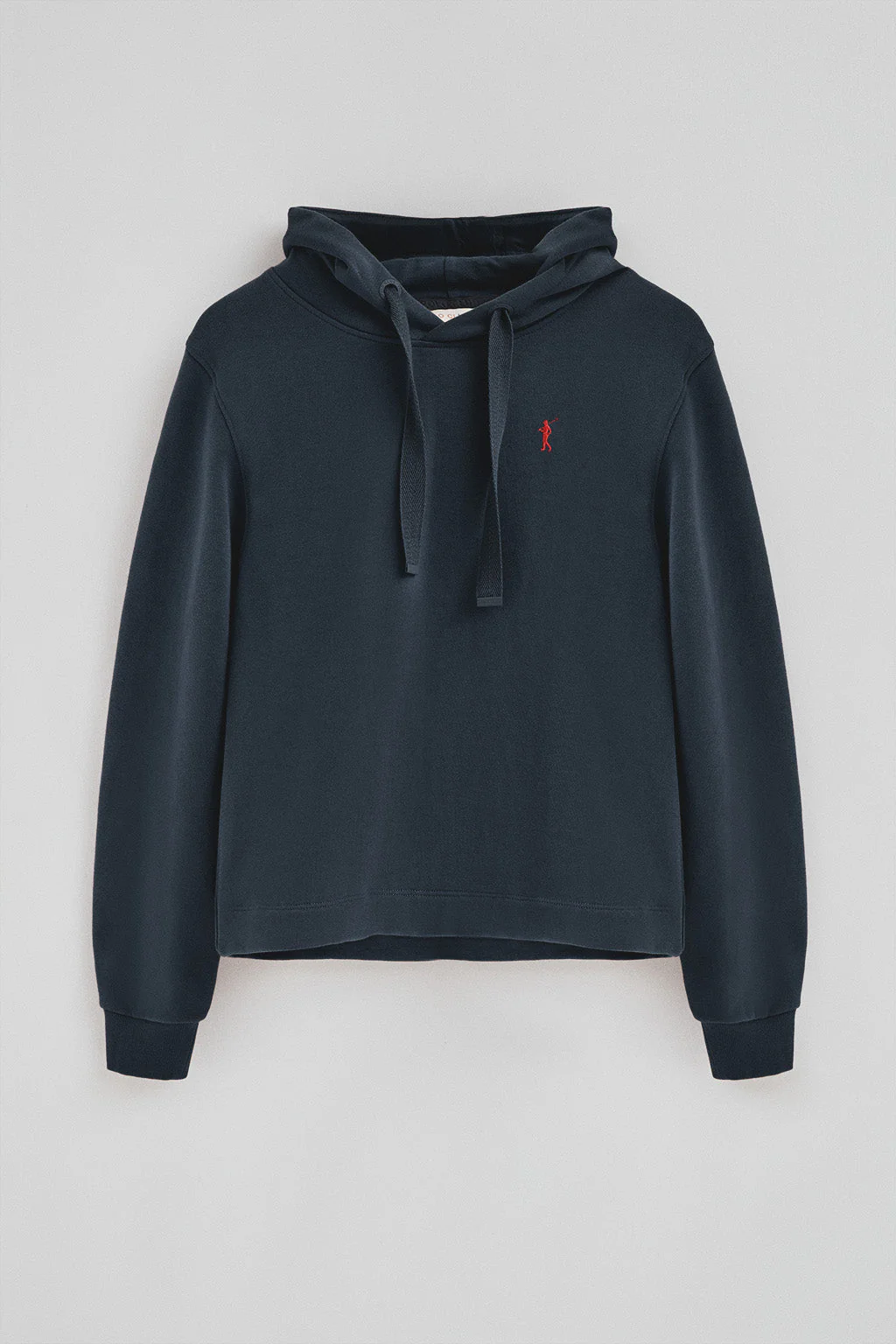 Sudadera azul marino con capucha y logo Rigby Go - Image 7