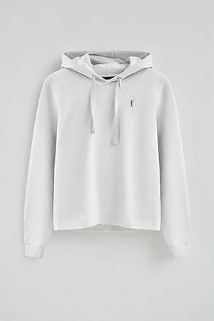Sudadera color hielo con capucha y logo Rigby Go - Image 8