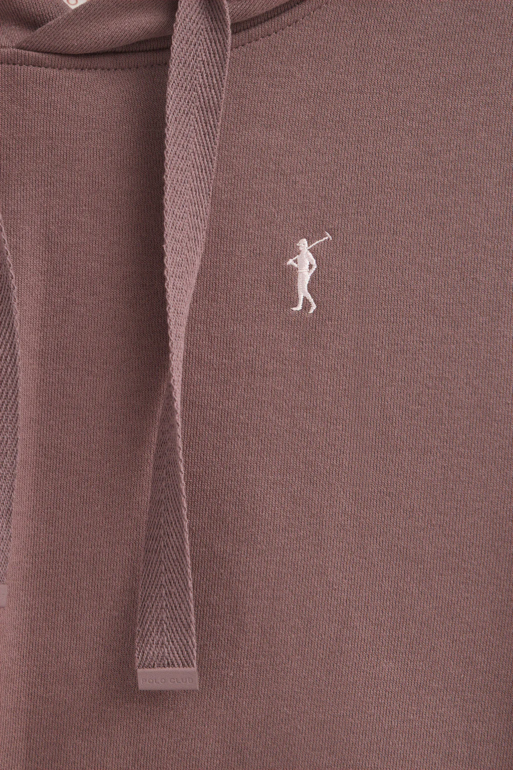 Sudadera rosa taupe con capucha y logo Rigby Go - Image 6