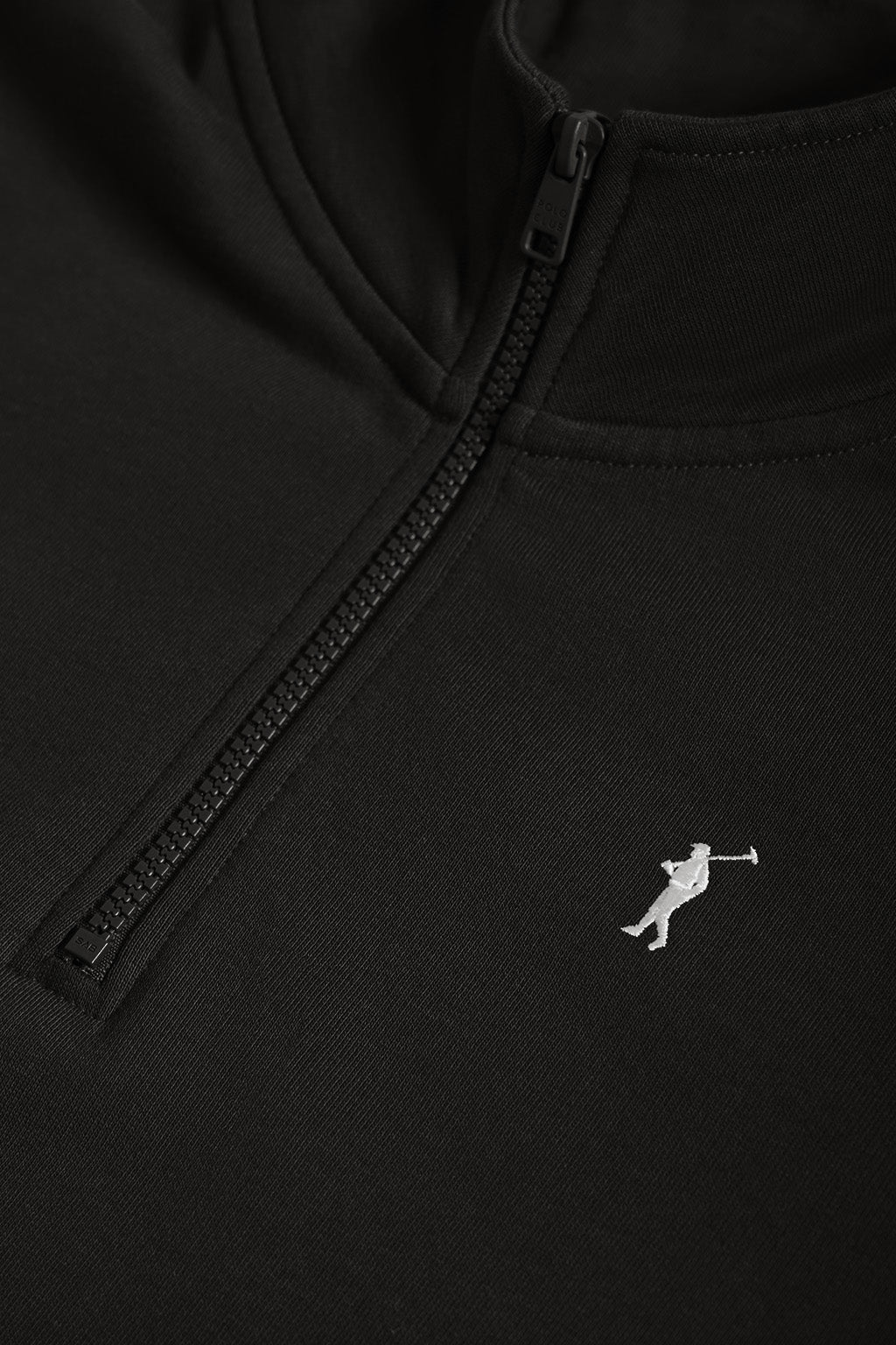 Sudadera de media cremallera negra con logo Rigby Go - Image 6