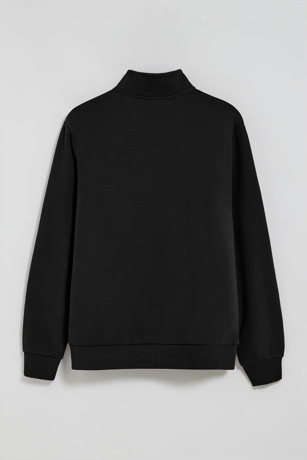 Sudadera de media cremallera negra con logo bordado Rigby Go - Image 7