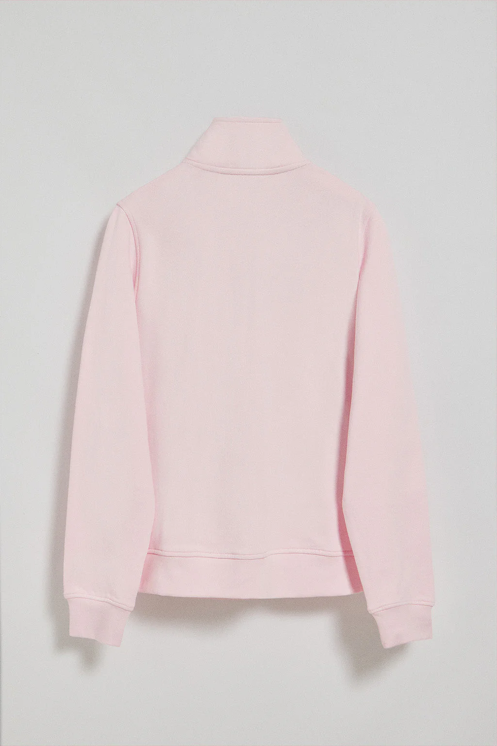 Sudadera de cremallera rosa de cuello elevado con logo Rigby Go - Image 7