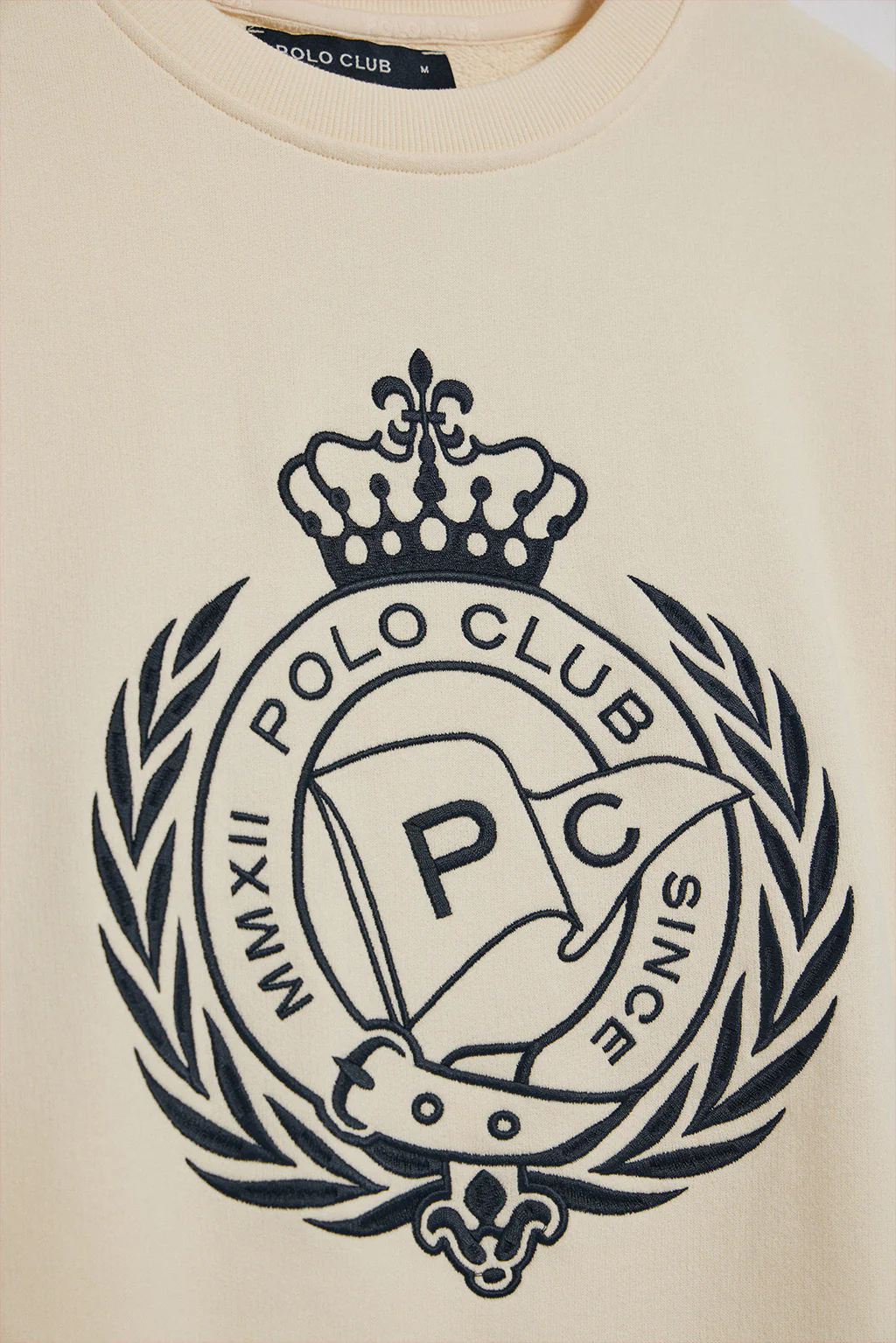 Sudadera Saddie color crudo con gráfico náutico bordado - Image 7