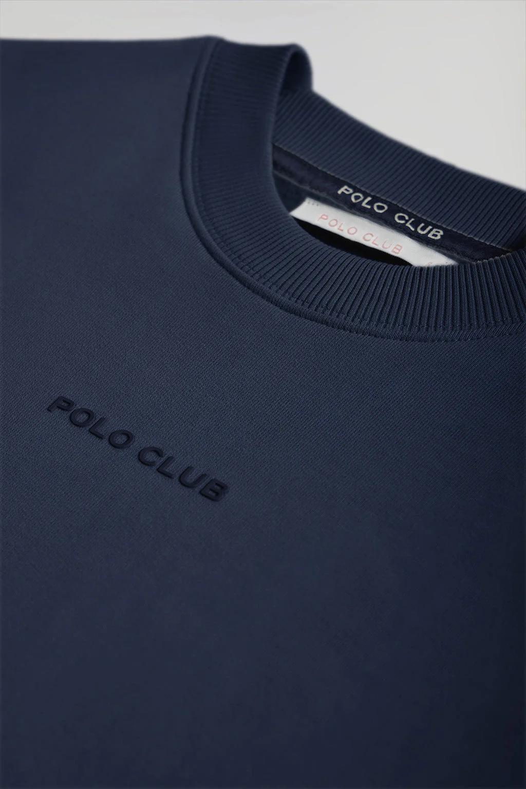 Sudadera básica navy de cuello redondo Minimal Polo Club - Image 7