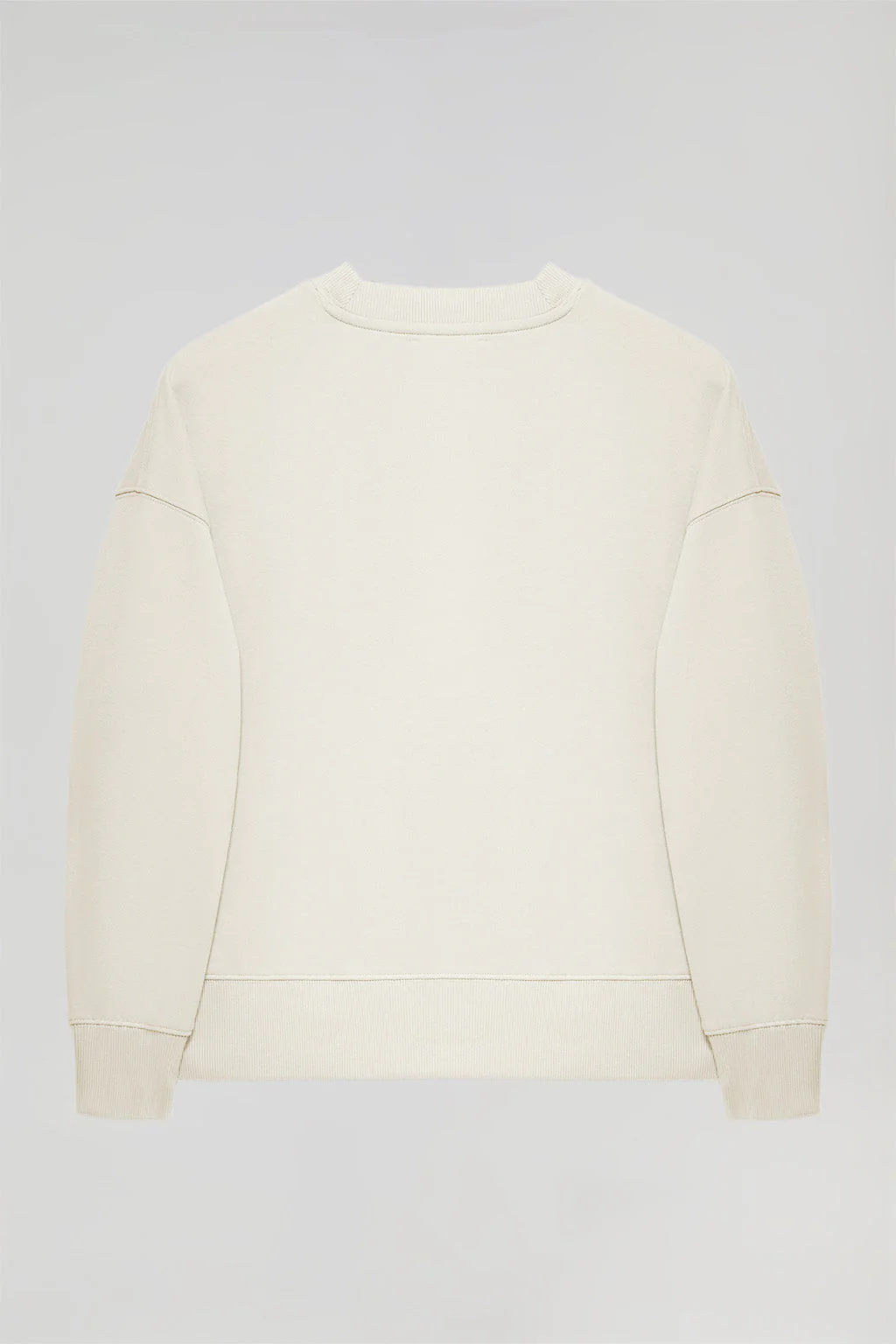 Sudadera básica beige de cuello redondo Minimal Polo Club - Image 11