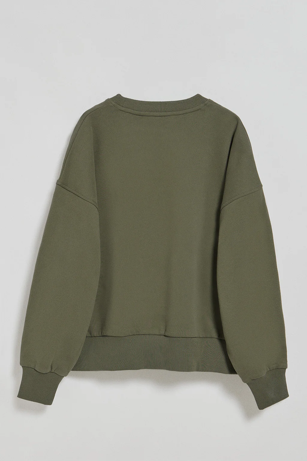 Sudadera básica de cuello redondo verde con logo frontral Polo Club engomado - Image 9