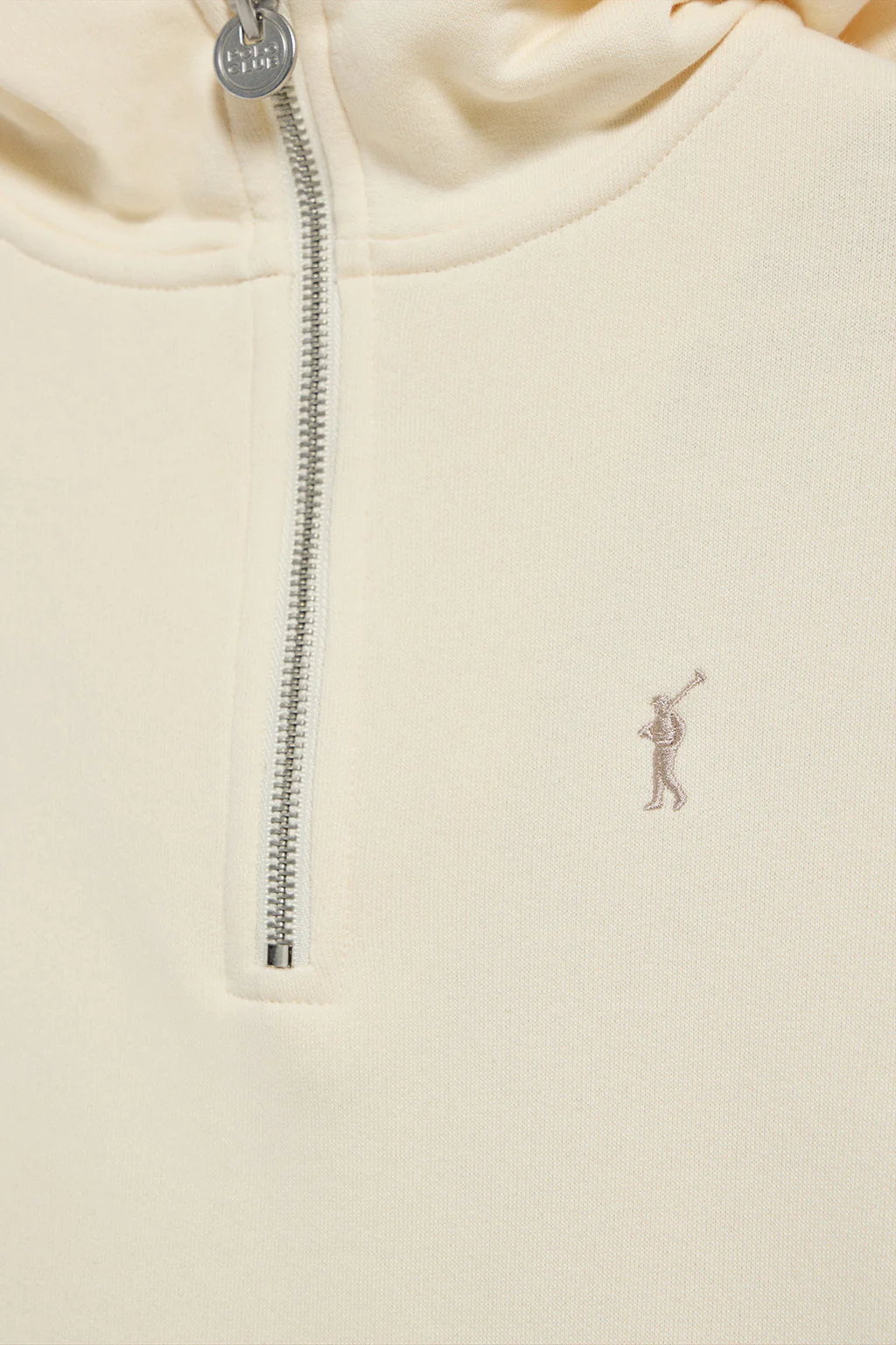 Sudadera Sinsajo beige con capucha y cremallera con logo Rigby Go - Image 7