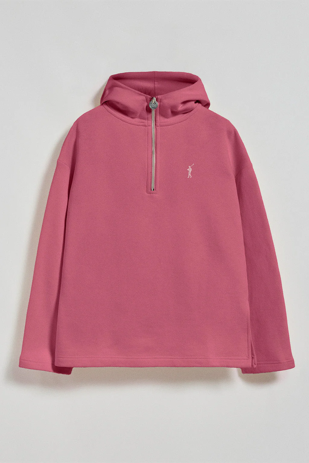 Sudadera Sinsajo rosa vino con capucha y cremallera con logo Rigby Go - Image 5