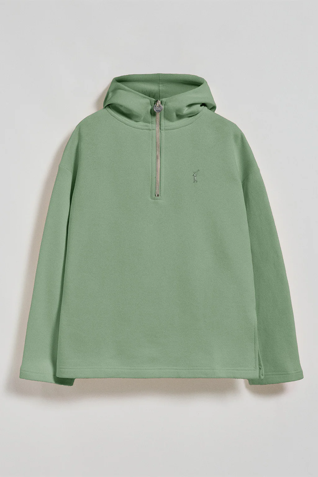 Sudadera Sinsajo verde jade con capucha y cremallera con logo Rigby Go - Image 7