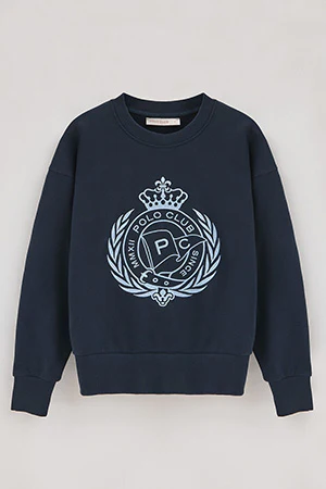 Sudadera Syren azul marino con gráfico náutico bordado - Image 9