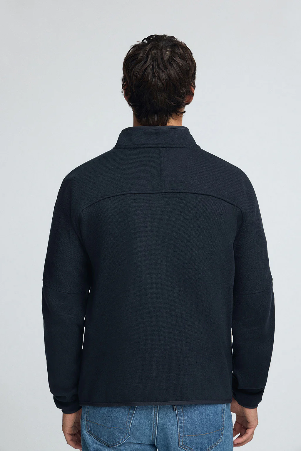 Sudadera polar azul marino con cremallera y logo Polo Club - Image 5