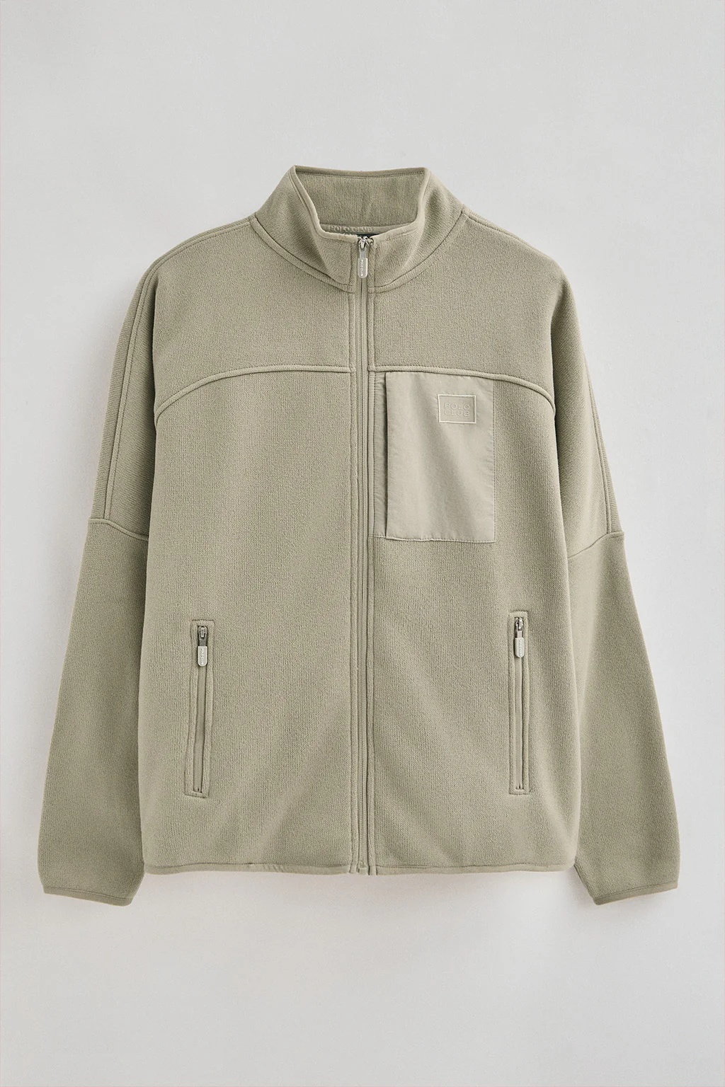 Sudadera polar color piedra con cremallera y logo Polo Club - Image 9
