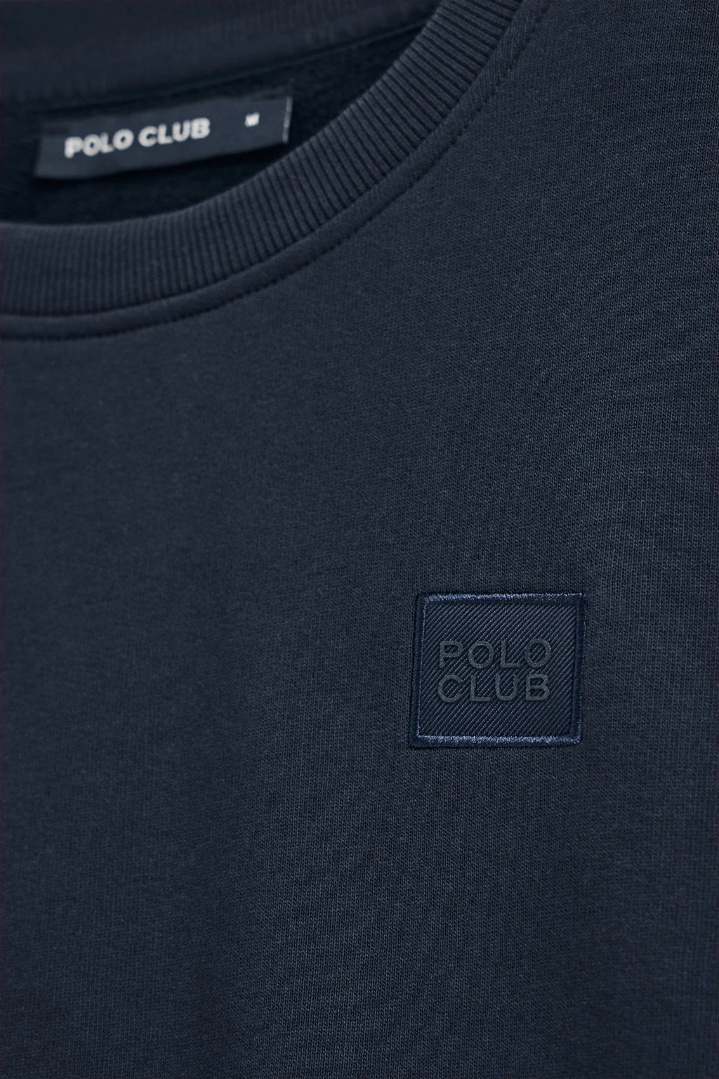Sudadera navy relax de cuello redondo con detalle Polo Club - Image 7