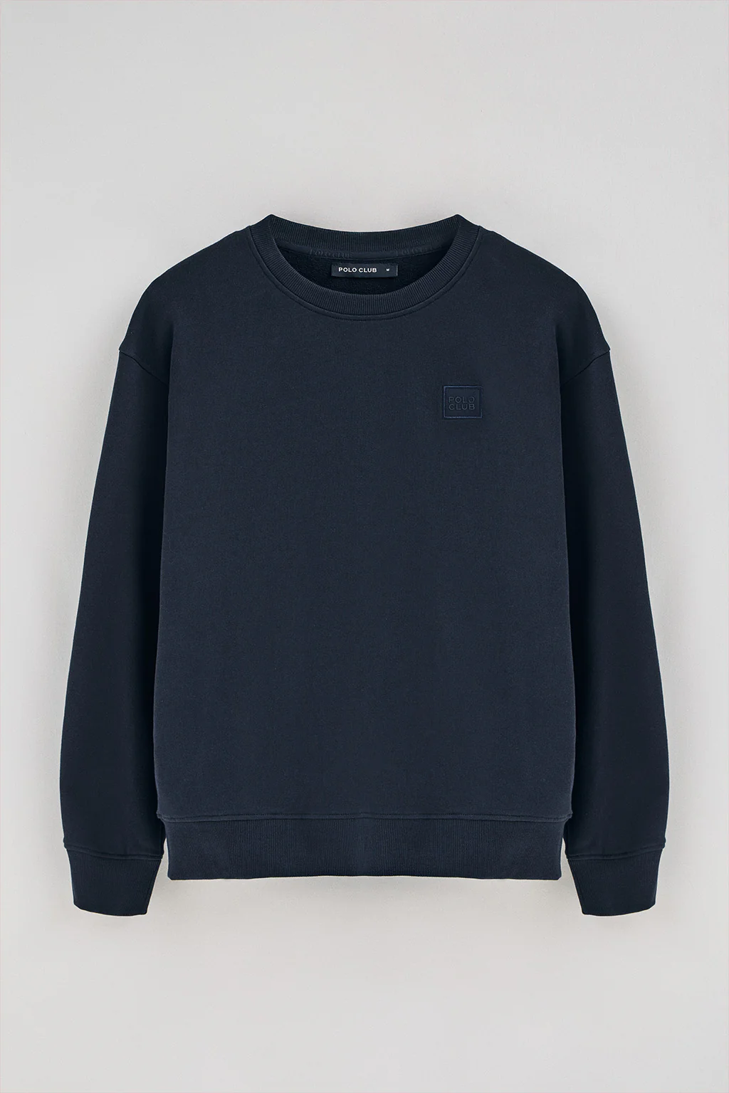 Sudadera navy relax de cuello redondo con detalle Polo Club - Image 8