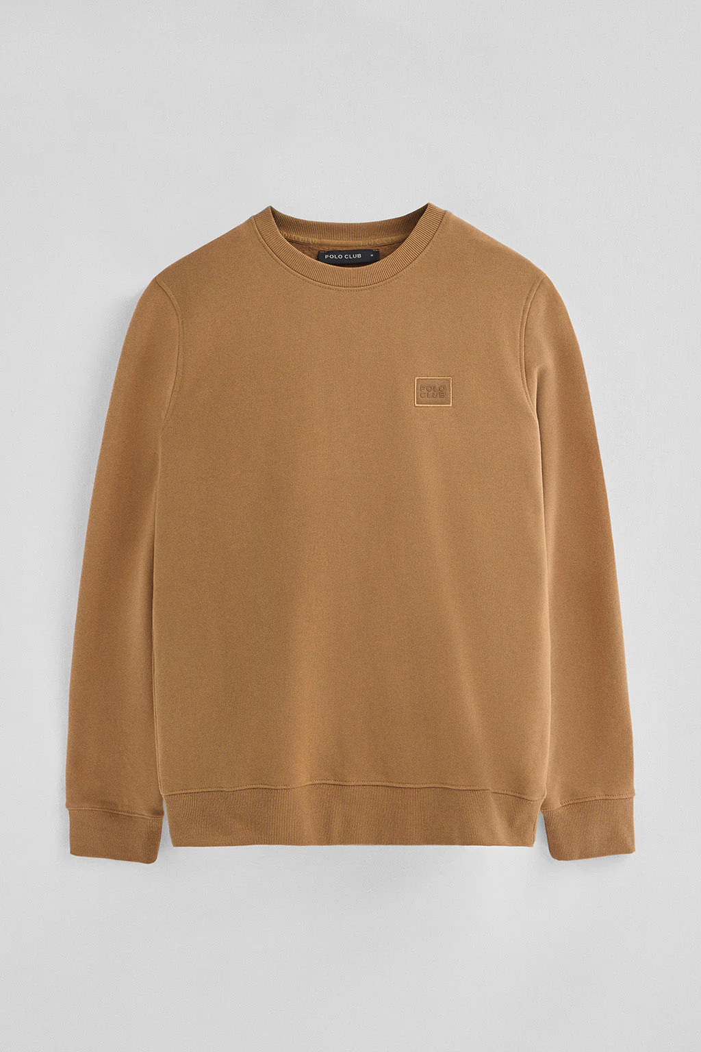 Sudadera camel de corte relajado con logo Polo Club - Image 8