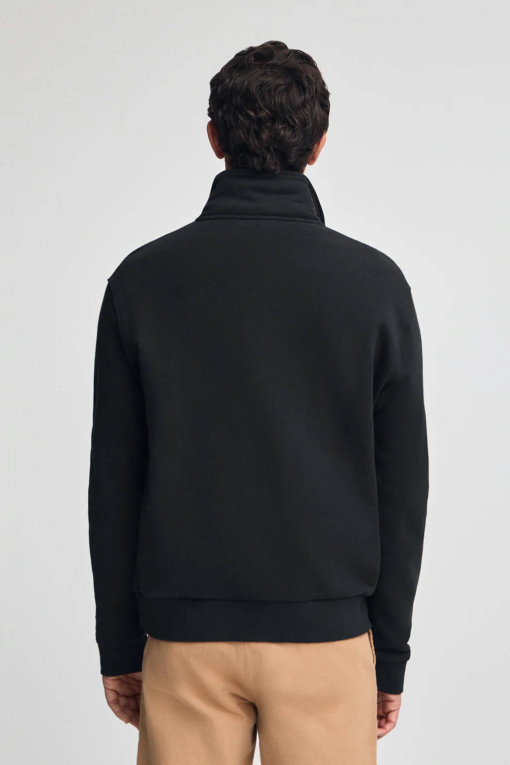Sudadera negra de media cremallera con logo Polo Club - Image 5