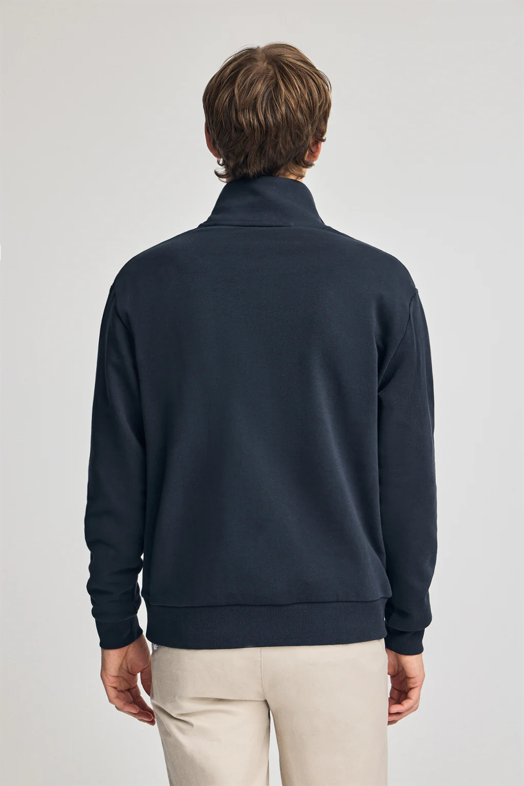 Sudadera azul marino relax de media cremallera con detalle Polo Club - Image 5