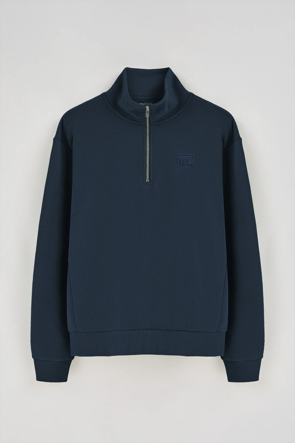 Sudadera azul marino relax de media cremallera con detalle Polo Club - Image 6