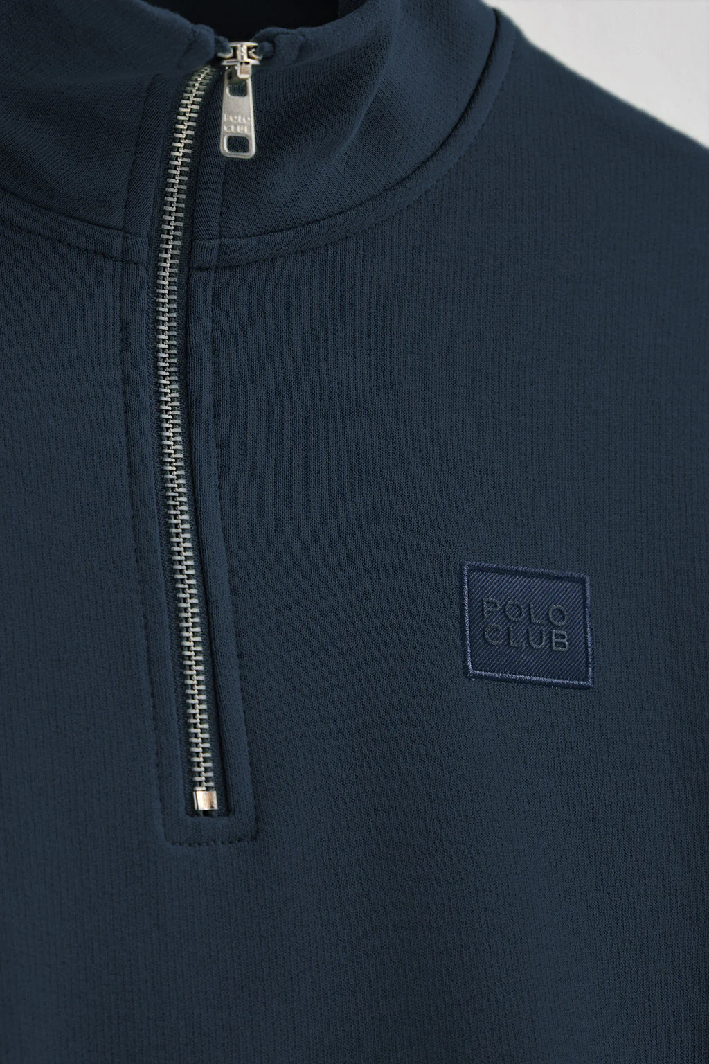 Sudadera azul marino relax de media cremallera con detalle Polo Club - Image 7