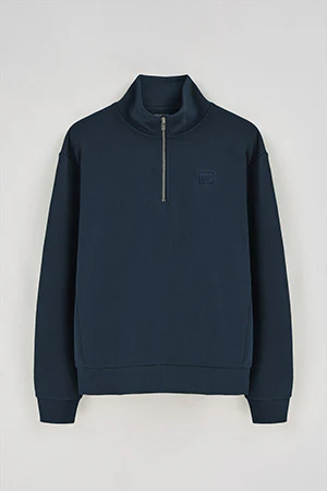 Sudadera azul marino relax de media cremallera con detalle Polo Club - Image 9