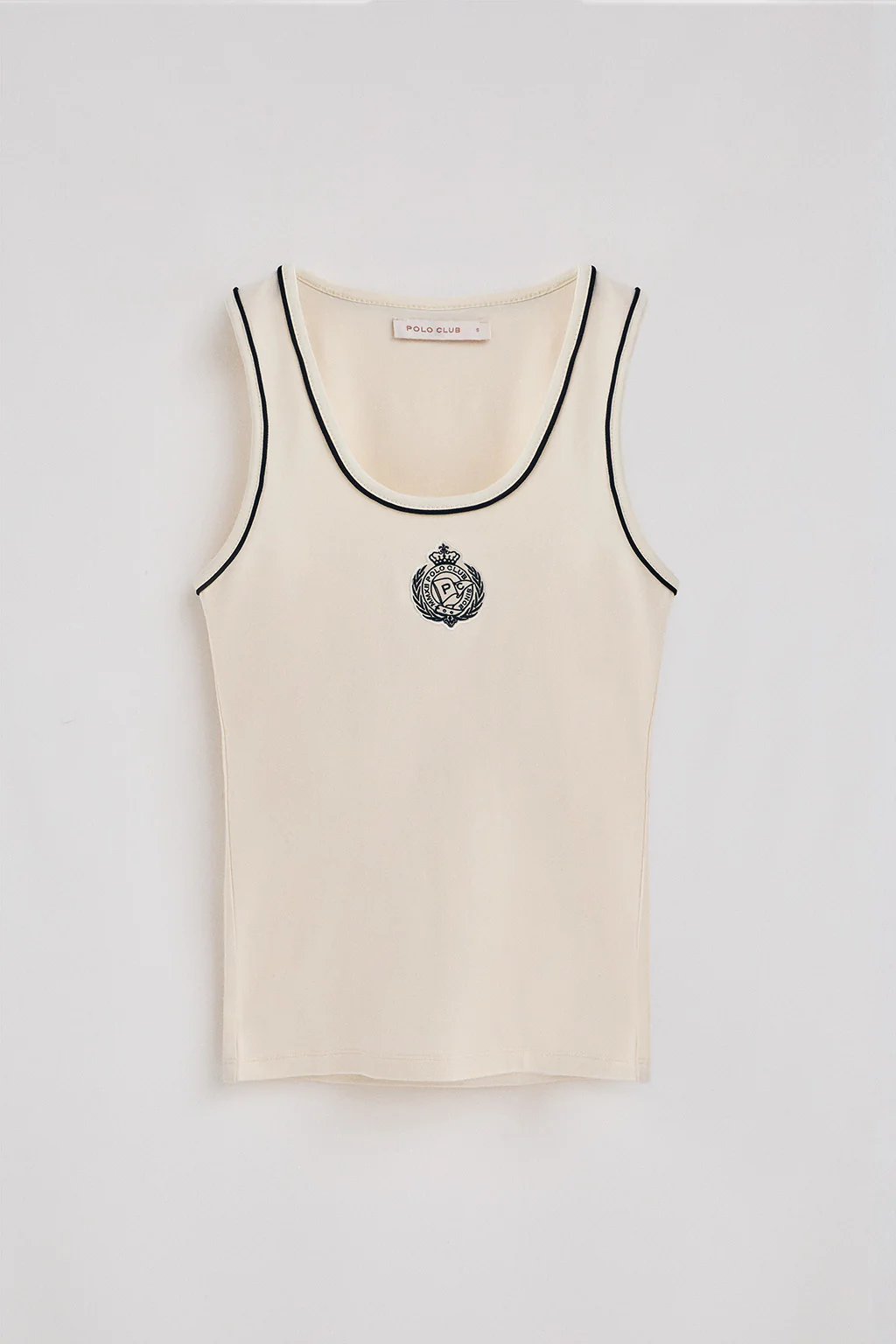 Camiseta color crudo de tirantes con escudo náutico - Image 8