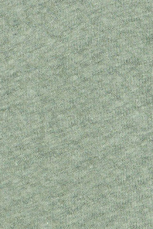 Camiseta verde jade de lino y algodón con monograma bordado - Image 9