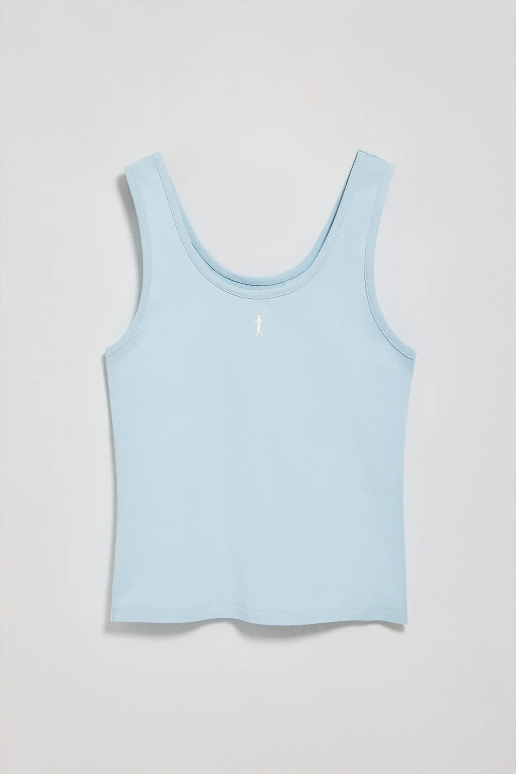 Camiseta azul claro de tirantes con bordado Rigby Go - Image 8