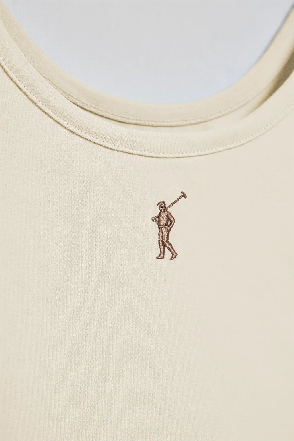 Camiseta color crudo de tirantes con bordado Rigby Go - Image 6