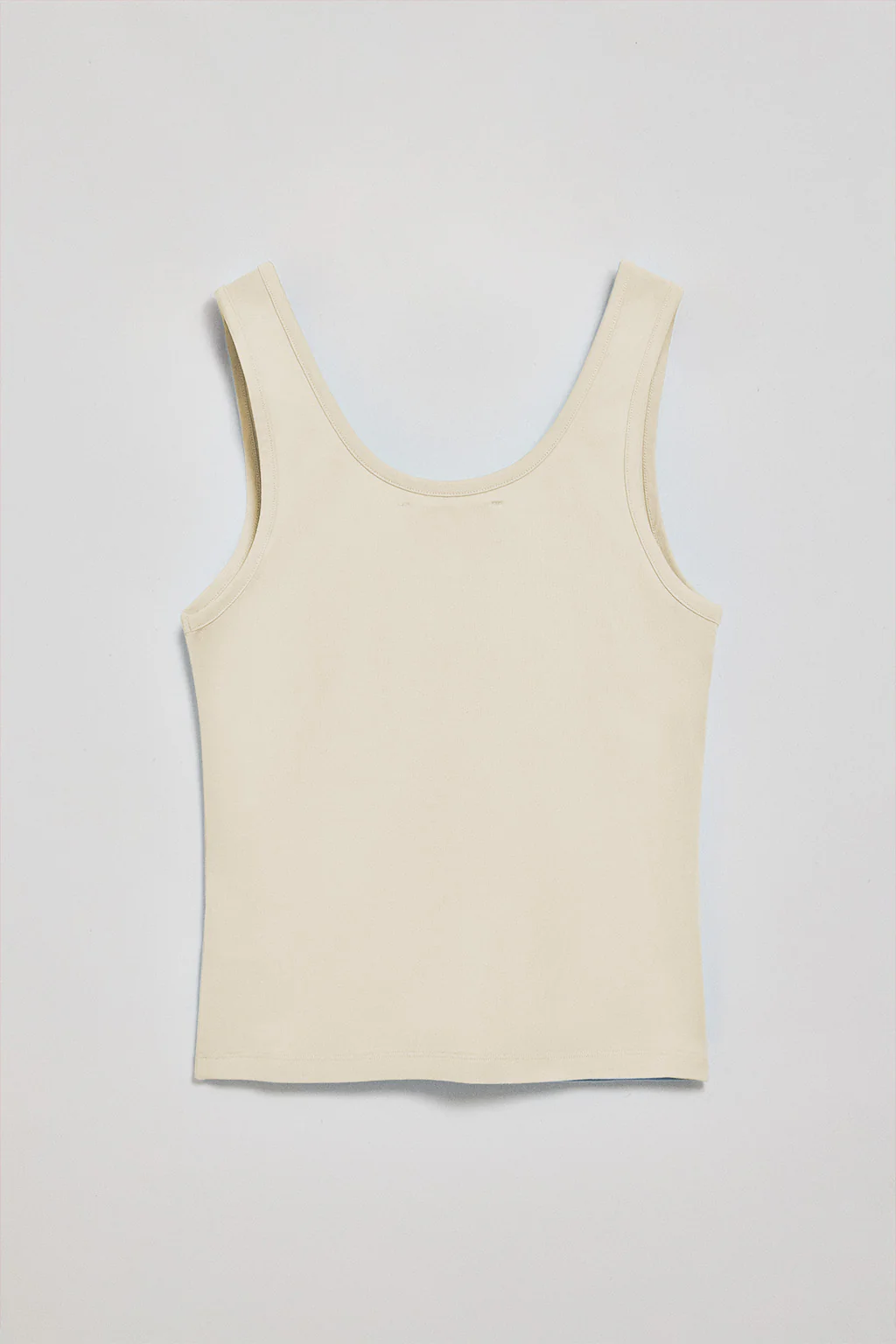Camiseta color crudo de tirantes con bordado Rigby Go - Image 7