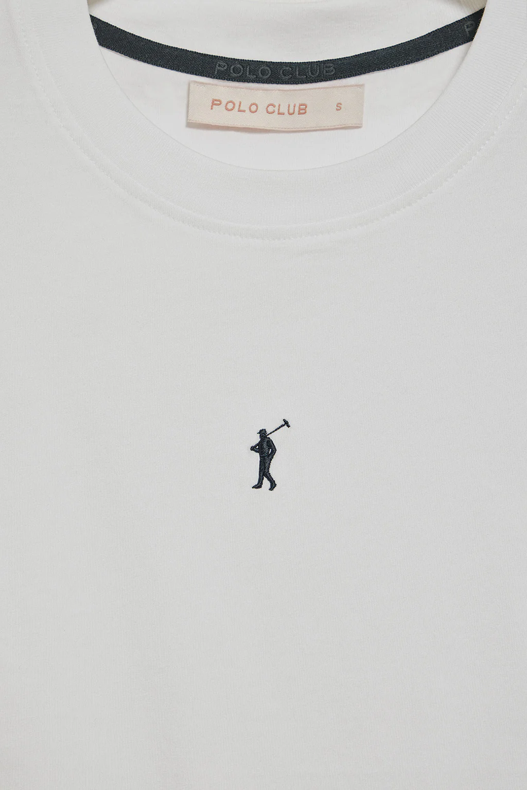 Camiseta básica blanca sin mangas y cuello redondo con logo bordado Rigby Go - Image 6