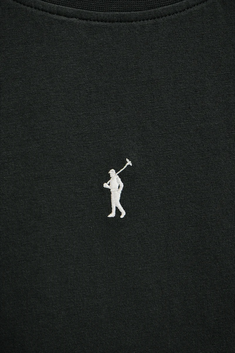 Camiseta sin mangas negra de corte slim con bordado Rigby Go - Image 6