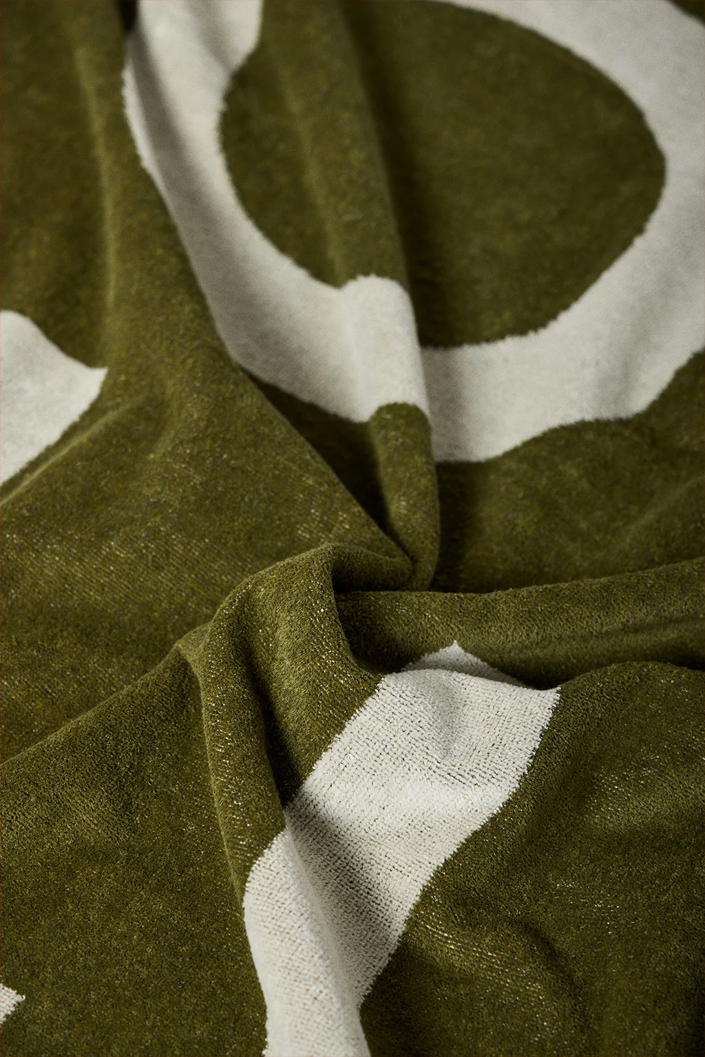 Toalla verde de rizo Antibes con logotipo - Image 4
