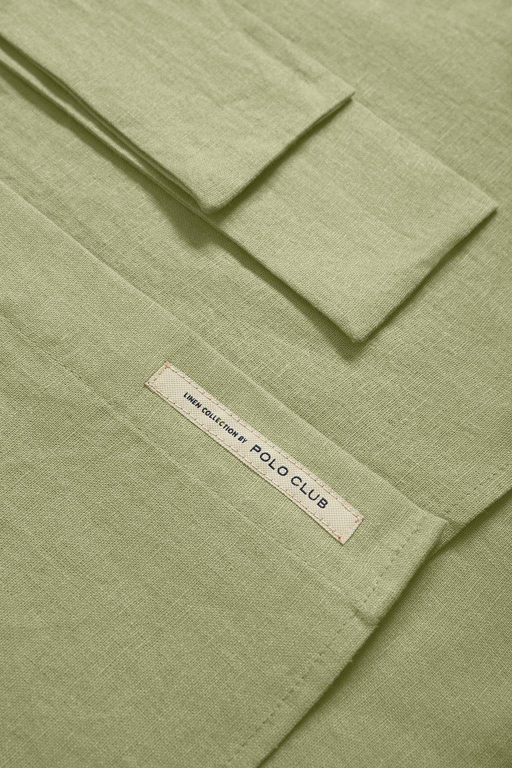 Vestido midi de lino verde con detalle bordado - Image 10