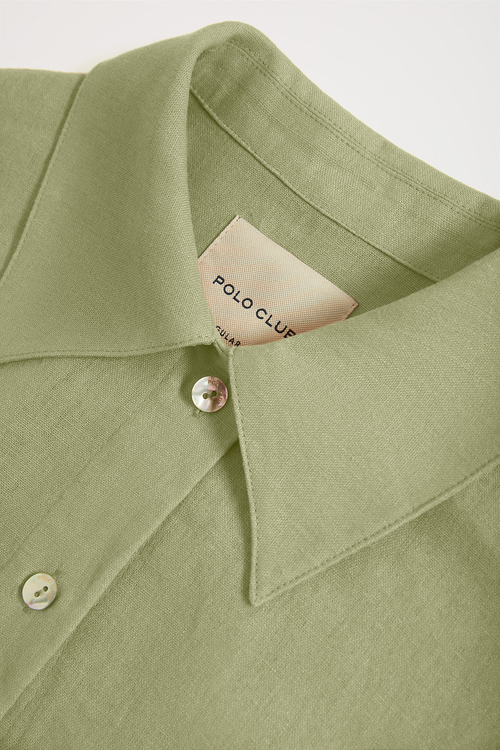 Vestido midi de lino verde con detalle bordado - Image 8