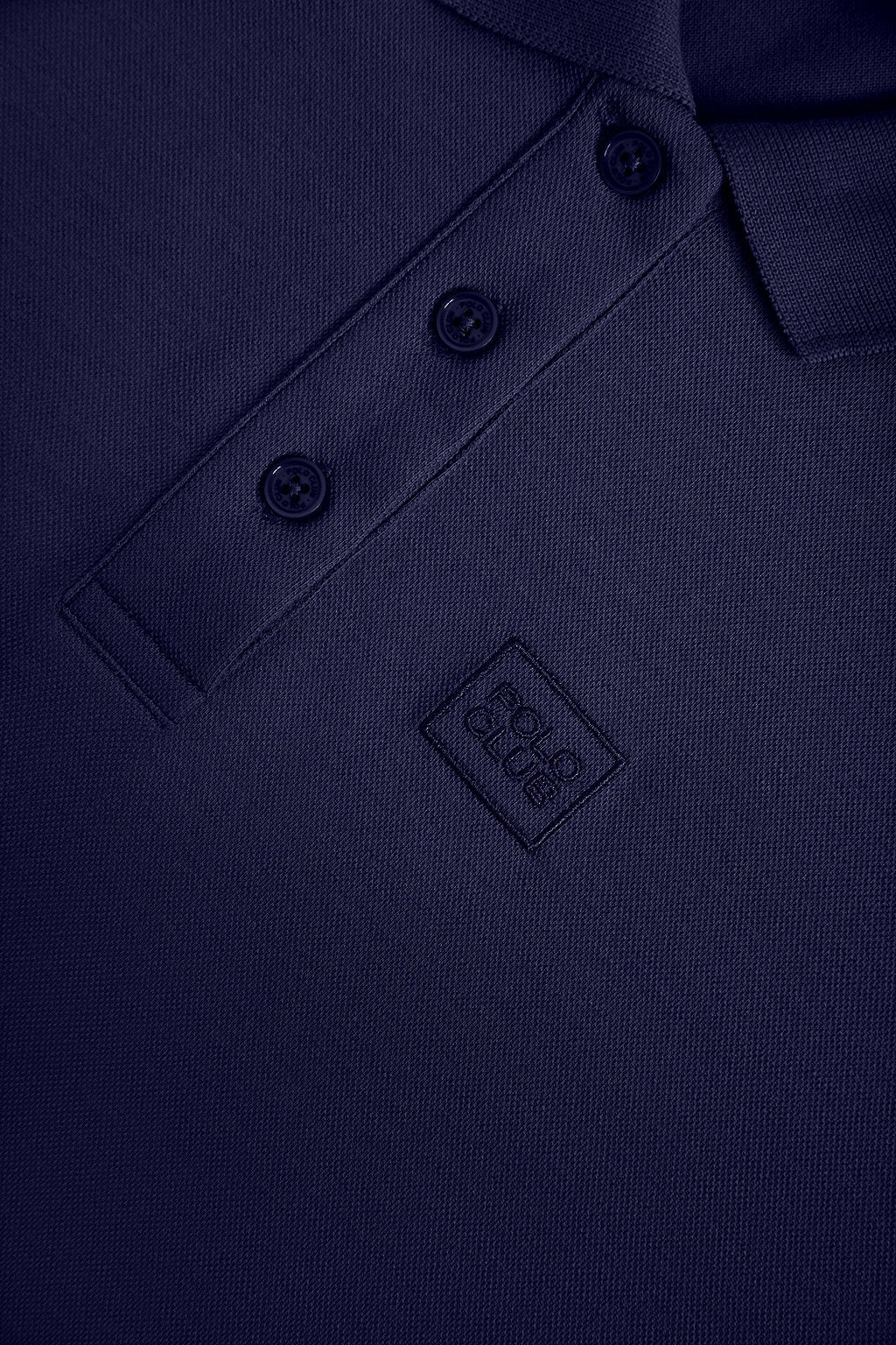 Vestido azul marino con manga dolman y bordado al tono - Image 9