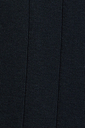 Vestido azul marino acanalado sin mangas con botón nacarado - Image 11